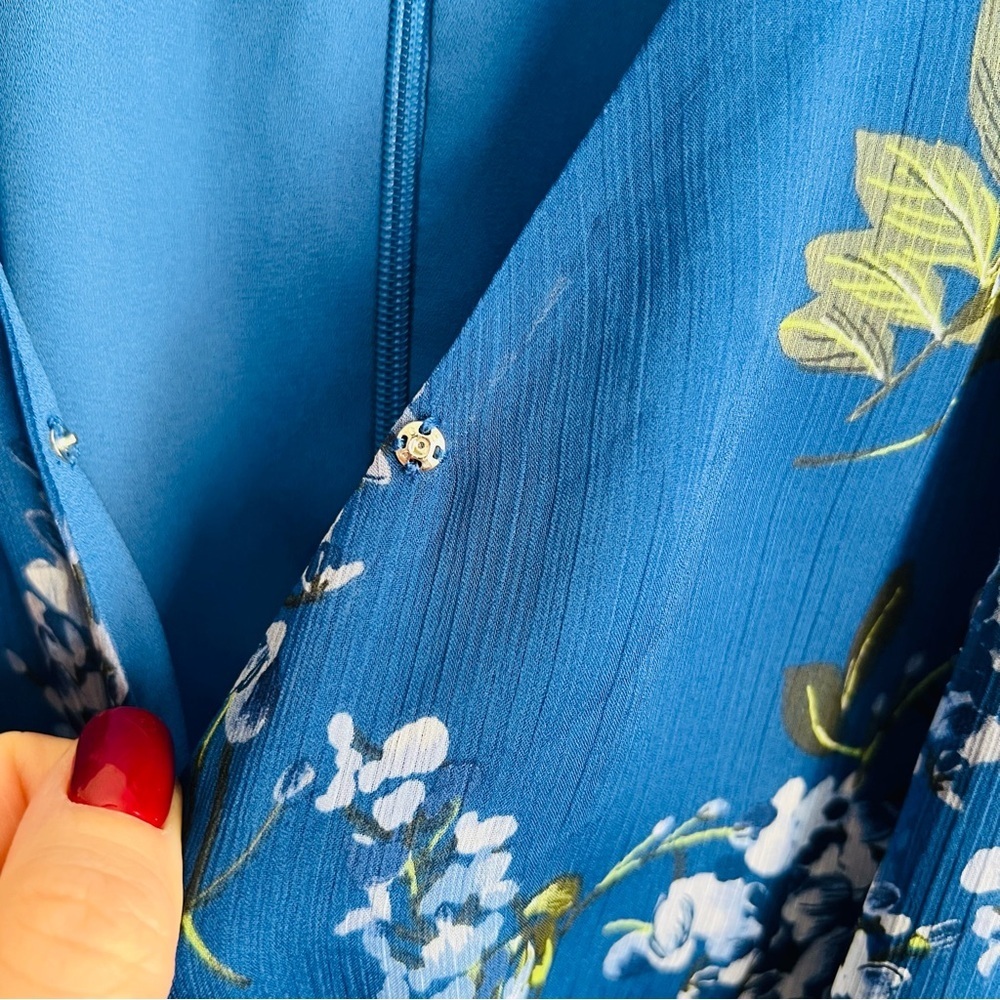 Vince Camuto Weeping Willows Floral Ruffle Dress - Picture 6 of 10